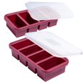 thumbnail image 1 of Bandeja para congelador Souper Cubes, 250 ml, silicona con tapa, paquete de 2 unidades, arándanos, 1 of 5