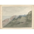 thumbnail image 2 of Samuel Davis 14x11 Black Ornate Wood Framed Double Matted Museum Art Print Titled: View in St. Helena (1806), 2 of 5