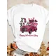 thumbnail image 1 of Camiseta de estilo navideño para mujer, ropa con estampado de dibujos animados, moda para mujer, 1 of 5