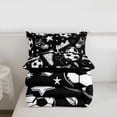 thumbnail image 5 of Erosebridal Kids Football Shoes Full Size Comforter Sets,Cartoon Soccer Pattern Bedding Sets For Kids,Reversible Black 3pcs, 5 of 7