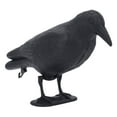 thumbnail image 1 of Plastic Crow Decoy, Easy To Install Decoration Black Raven Decoy Weather Resistant Complete Form with Foot Pile for Hunt, 1 of 7
