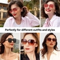 thumbnail image 4 of Gafas de Sol Dollger Cuadradas Sobredimensionadas Polarizadas UV400 para Mujer, 4 of 6