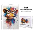 thumbnail image 4 of 1000 PCS Angry Monkey Graffiti 1000 Piece Vibrant Jigsaw Puzzle,Wonderful Imagination,Characterized By Exquisite And Colorful Illustrations,Depicting An Angry Monkey,Funny Animal Wooden Puzzle, 4 of 6
