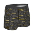thumbnail image 4 of Uemuo Retro Excavator Pattern Men's Boxer Briefs,Trunk Anti-Chafing,Comfortable, Durable, and Stylish Underwear-Small, 4 of 9