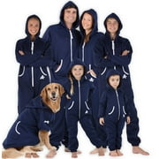 Joggies - Family Matching Oxford Blue Hoodie One Pieces for Boys, Girls, Men, Women and Pets - Kids - Small (Fits 4'2 - 4'5")