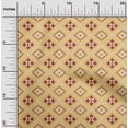 thumbnail image 1 of oneOone Organic Cotton Poplin Twill Fabric Geometric Ikat Print Sewing Fabric BTY 42 Inch Wide, 1 of 4