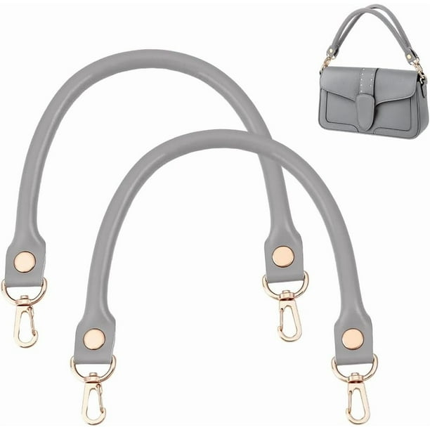 Correas cortas de cuero para bolsos, asas de repuesto para bolsos de mujer, bolsos de hombro DIY