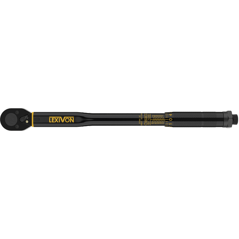 Lexivon 3/8-Inch Drive Click Torque Wrench 10-80 Ft-Lb/13.6-108.5