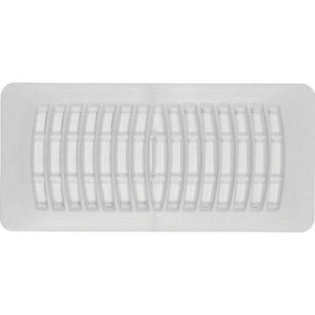 Imperial RG1292 Floor Register, 4 in H x 10 in W, High-Impact Polystyrene, White