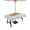 Orange, variant on Outdoor Tablecloths with Umbrella Hole & Zipper, Funny Sloth Rectangle Tablecloth 52x70 Inch, Cute Watercolor Animals on Branch Grey Stripe Waterproof Table Cloth, Patio/Pool/Picnic Table Covers