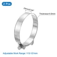 thumbnail image 2 of Uxcell T-Bolt Hose Clamp 2Pack 113-121mm 304 Stainless Steel Intake Intercooler Clamps, 2 of 4