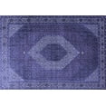 thumbnail image 1 of Ahgly Company Indoor Rectangle Medallion Blue Traditional Area Rugs, 4' x 6', 1 of 4