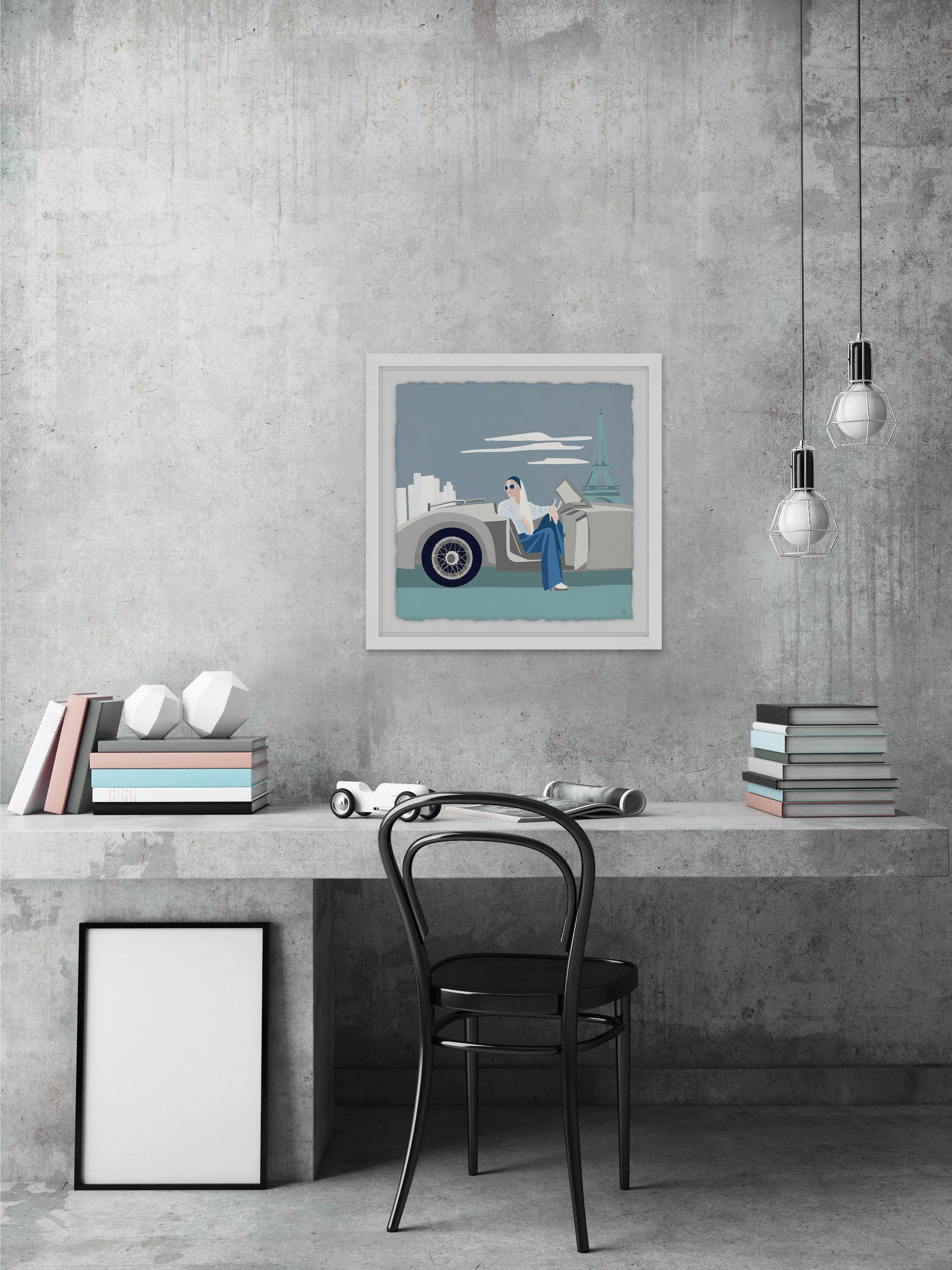 Paris Road Trip II Framed Painting Print
