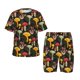 thumbnail image 1 of Balery Mushrooms And Fern Stems Conjunto de Pijama Infantil de Manga Corta con Estampado – Ropa de Dormir de Algodón Suave-XX-Large, 1 of 6