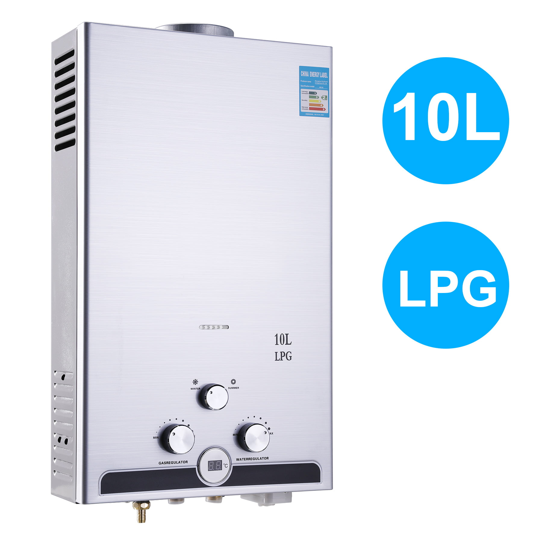 10L 18L Hot Water Heater Propane Gas Instant Tankless Boiler LPG High capacity