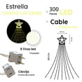 thumbnail image 2 of Estrella Con Cortina de Serie 300 Led Luz Calida 2.10mts NaviColors, 2 of 5