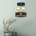 thumbnail image 5 of Fancy Cans Recycling Sign (Navy Blue/Gold) - Large, 5 of 5