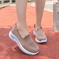 thumbnail image 5 of ibiyuan Womens Orthopedic Walking Shoes Adjustable Upper Wide Walking Shoes for Women Knit Upper Embroidery on Sneakers Women Classic Hands Free Mary Jane Flats Women Go Walk Shoes, 5 of 8