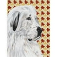 thumbnail image 1 of Great Pyrenees Fall Leaves Flag Garden Size, 1 of 1