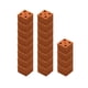 thumbnail image 2 of 20 piezas de mini ladrillos de arcilla cocida para pared, ladrillos en miniatura para construcción de modelos mitad roja, 2 of 9