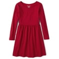 thumbnail image 2 of The Children's Place Girls 2-Pack Long Sleeve Dress, Sizes XS-XXL, 2 of 3