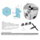 thumbnail image 2 of Mandril De Torno, Con Mordazas Adicionales HRC58-62 Mandril De Tres Mordazas, Hierro Fundido Autocentrante K11-80 Para Torno De Metal Torno Para Carpintería ANGGREK Lathe Chuck, 2 of 8