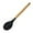 Long Black, variant on Soup Ladle 1Pcs Round Silicone Wooden Handle Soup Spoon Korean Ramen Noodles Bouillon Cooking Long Ladle Japanese Kitchen Tablespoons Tableware(Long Black)