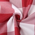 thumbnail image 4 of Buffalo Check Curtains Valance for Kitchen, Farmhouse&nbsp;Plaid Gingham Design Yarn Dyed Rod Pocket Valance Curtains for Windows Kitchen Cafe Curtains, 52" W x 15" L, Red and White, One Panel, 4 of 9