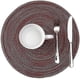 thumbnail image 2 of Round Placemats For Dining Table Ant Wipeable Placemat Washable Kit Place Mats (red4pcs), 2 of 5