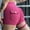 Hot Pink, variant on Women's Short Leggings With Pockets Drawstring Running Exercises And Fitness Running Pants Tall Waist Sexy Yoga Shorts