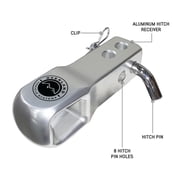 Overland Vehicle Systems 45,000lb Capacity Aluminum Receiver Mount