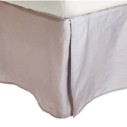 1000 TC Egyptian Cotton Box Pleat Bedskirt Bed Valance Light Grey Solid 