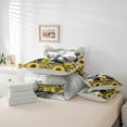 thumbnail image 6 of Homewish Highland Bull Twin Bedding Sets 7-Piece for Female Men,Vintage Cabin Cottage Bedding Comforter Set Microfiber,Chic Floral Sunflowers Butterflies Breathable Sheet Sets, 6 of 8