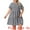 Black, variant on Plus Size Plaid Round Neck Short Sleeve Midi Dress 3X Green