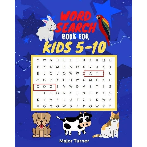 word search book for kids 5-10: 80 Fun and Educational Word Search Puzzles To Keep Your Child Entertained For Hours (Paperback)(Large Print)