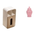 thumbnail image 1 of caja de pañuelos,Funda para caja de pañuelos de cuero sintético para dormitorio,Caja de almacenamiento de toallas de papel para sala de estar que ahorra espacio,Tarro de cerámica para, 1 of 8