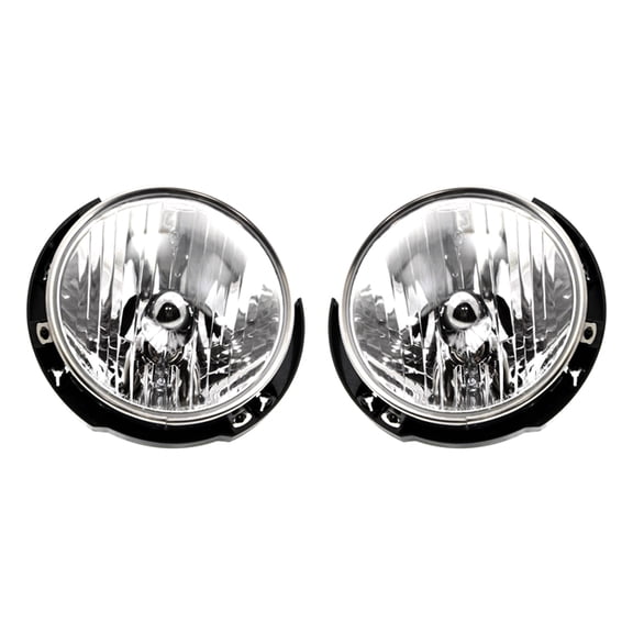 New Pair Of Halogen Headlights Compatible With Jeep Wrangler Freedom Edition JK Rubicon Unlimited Sahara Sport 2007-2016 2017 2018 By Part Numbers 55078148AD 55078149AD CH2503175 CH2502175