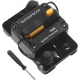 thumbnail image 1 of GFDYREE 150A Audio Inline Circuit Breaker,12V-24V Waterproof Manual Reset Fuse Inverter for Trolling Motor Auto Car RV Marine Boat Current Overload Protection, 1 of 6