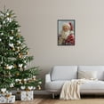 thumbnail image 3 of Stupell Industries Smiling Santa Portrait Holiday Painting Black Framed Art Print Wall Art, 16 x 24, 3 of 10