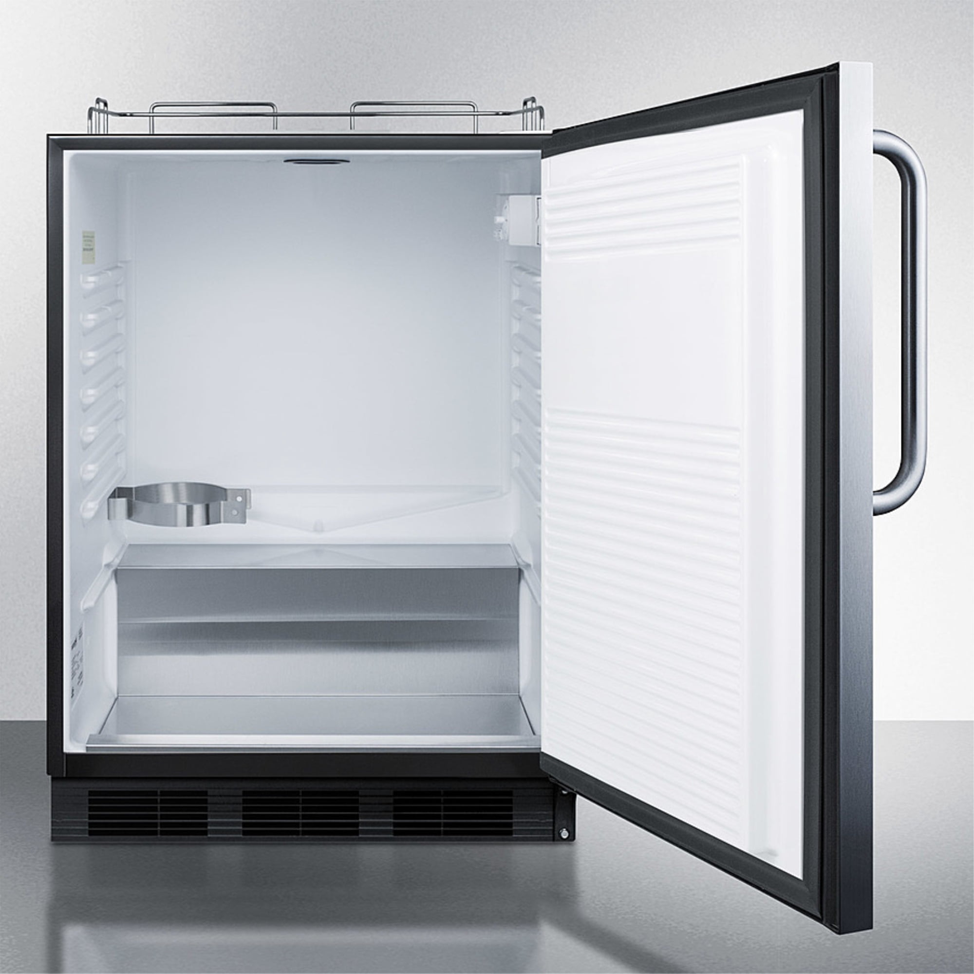ADA compliant commercial outdoor kegerator in complete stainless steel, designed for built-in or freestanding use; no tapping equipment included