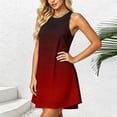 thumbnail image 5 of Levmjia Women's Summer Sleeveless Tank Dress Casual Gradient Color Block O Neck A Line Mini Dress with Side Pockets Loose Fit Stretchy Bodycon Sundress Daily Wear, 5 of 6