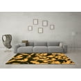 thumbnail image 3 of Ahgly Company Indoor Round Abstract Orange Modern Area Rugs, 5' Round, 3 of 4