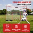thumbnail image 4 of Red de contención para lacrosse ZEALFEEL 427 x 305 cm con postes de espuma, 4 of 8