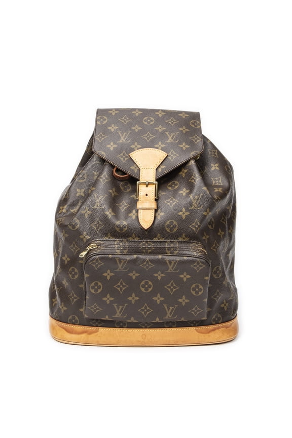 Pre-Owned Louis Vuitton Brown Montsouris GM Backpack Monogram Canvas