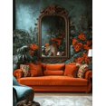 thumbnail image 1 of Qisvanset Framed Canvas Wall Art 12x16 Inch Leopard On Velvet Sofa Glamorous Interior Wall Decor, 1 of 5
