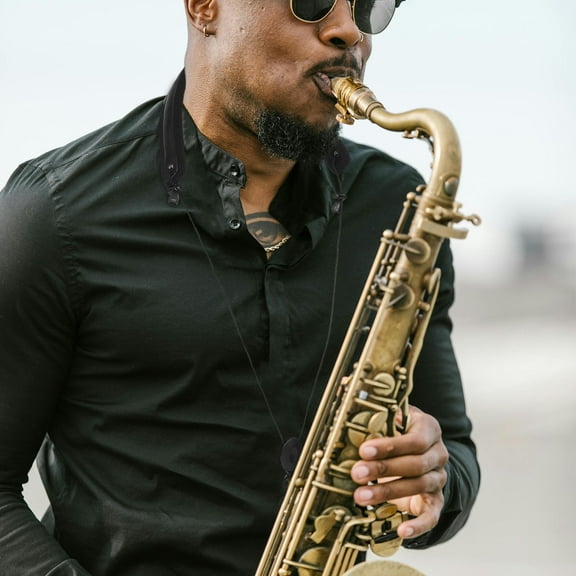 WHAMVOX  Neck Strap for Alto Saxophone Musical Instrument Straps Black