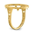 thumbnail image 6 of 14K Yellow Gold Ring Band Themed Holds 1 10oz American Eagle coin Product does not include, Size 6, 6 of 8