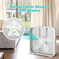 thumbnail image 2 of Ventilador de piso Simple Deluxe de 20 pulgadas, ventilador de enfriamiento de 3 velocidades con aspas de forma aerodinámica, conveniente asa de transporte y parrillas de seguridad, color blanco, 2 of 5