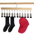 thumbnail image 4 of Boutique Hat Hanger Con 12 Clips Acero Inoxidable para Calcetines Pantalones Faldas, 4 of 9