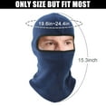 thumbnail image 4 of Balaclava Ski Mask, Winter Ski Mask Cover,Head and Neck Covering,Windproof Breathable Anti Cold Weather Gear for Outdoor Skiing,Riding Running.Fleece,Thermal Warm Mask for Men and Women(Blue), 4 of 7
